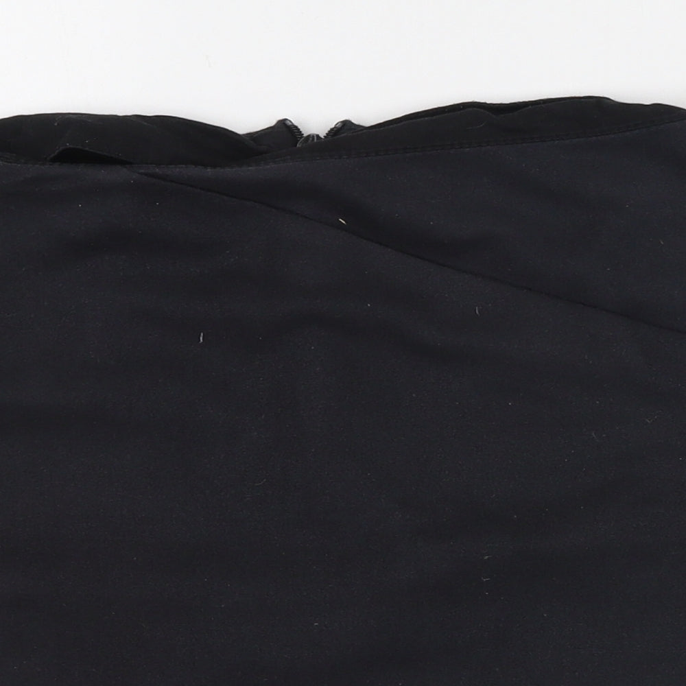 River Island Womens Black  Polyester Straight & Pencil Skirt Size 6
