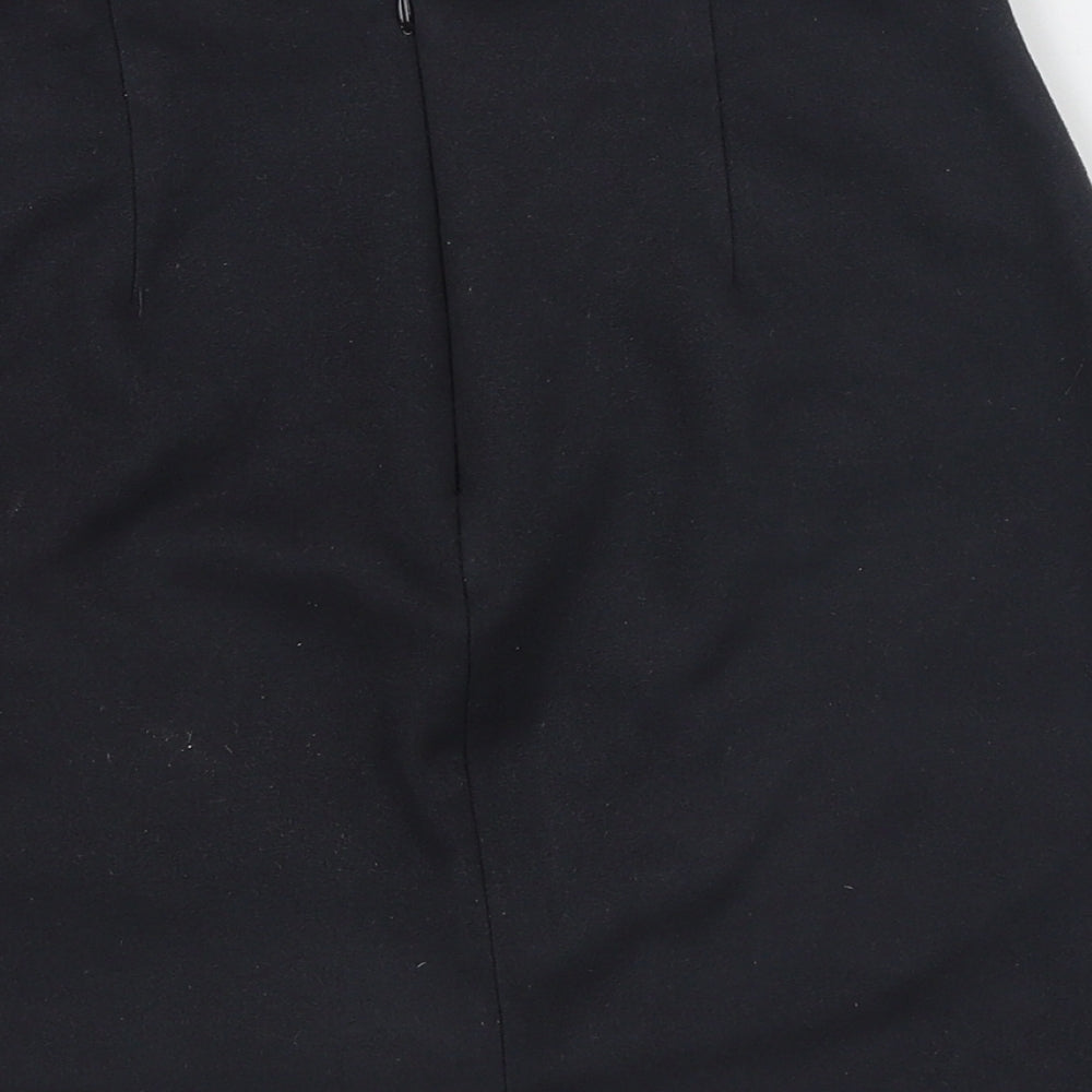 River Island Womens Black  Polyester Straight & Pencil Skirt Size 6