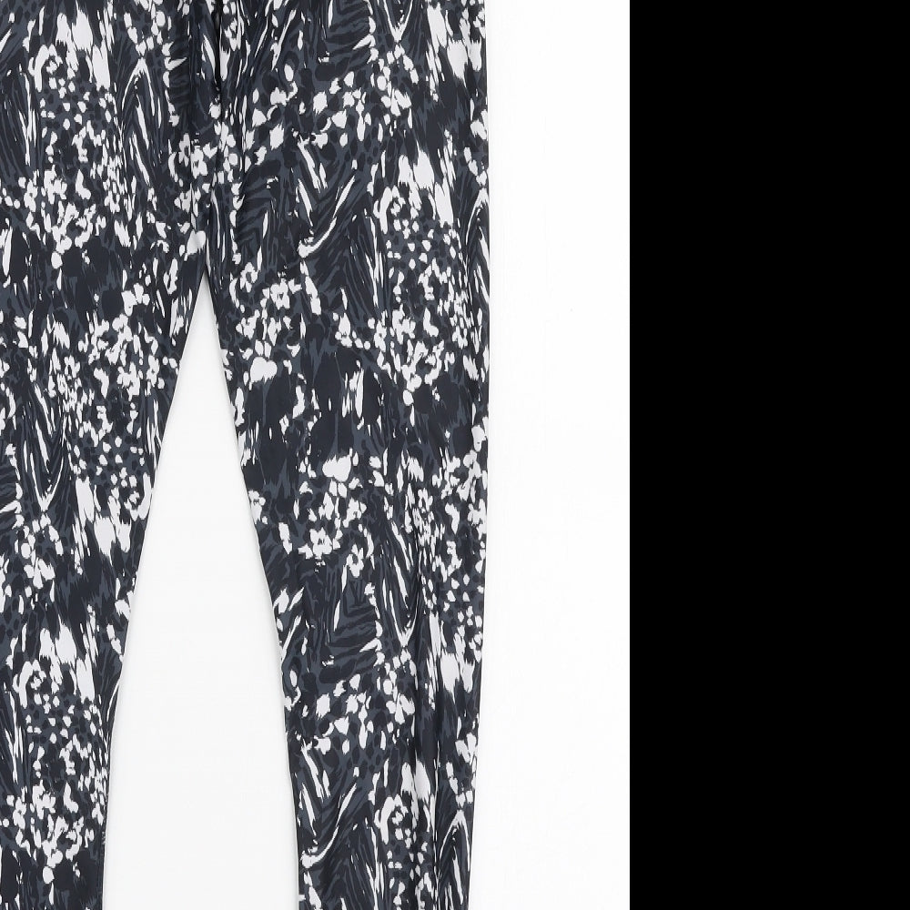 Primark Womens Grey Animal Print Polyester Compression Leggings Size 25 in L26 in Slim Pullover