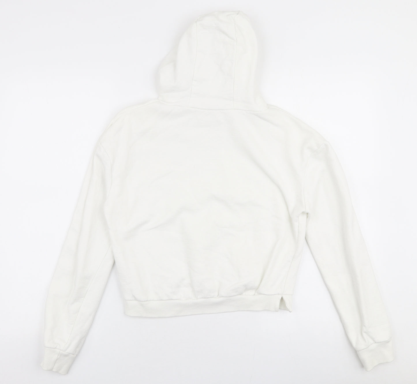 Miss E-vie Girls White  Cotton Pullover Hoodie Size 13-14 Years  Pullover
