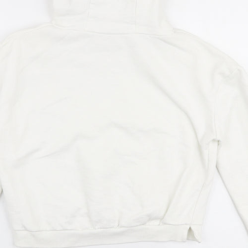 Miss E-vie Girls White  Cotton Pullover Hoodie Size 13-14 Years  Pullover