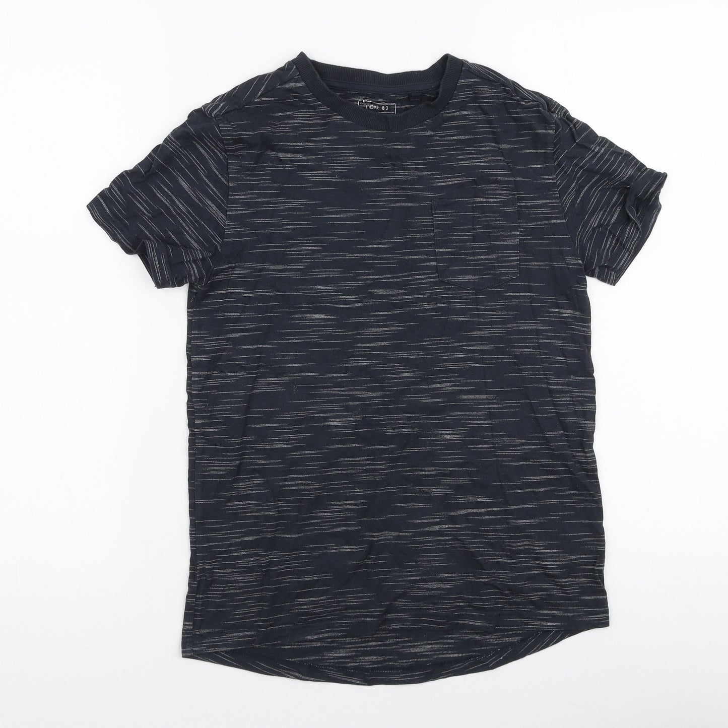 NEXT Boys Grey  Cotton Jersey T-Shirt Size 10 Years Round Neck Pullover