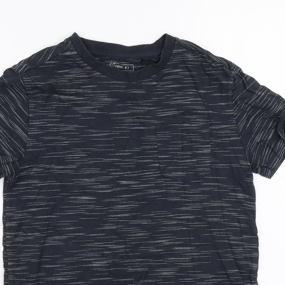 NEXT Boys Grey  Cotton Jersey T-Shirt Size 10 Years Round Neck Pullover