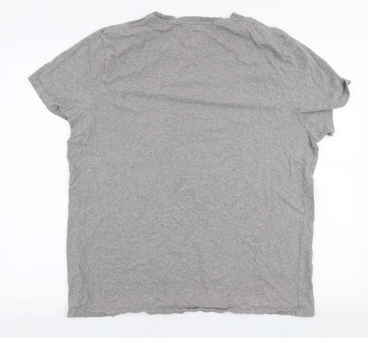 Jack Wills Mens Grey  Polyester  T-Shirt Size 2XL Round Neck