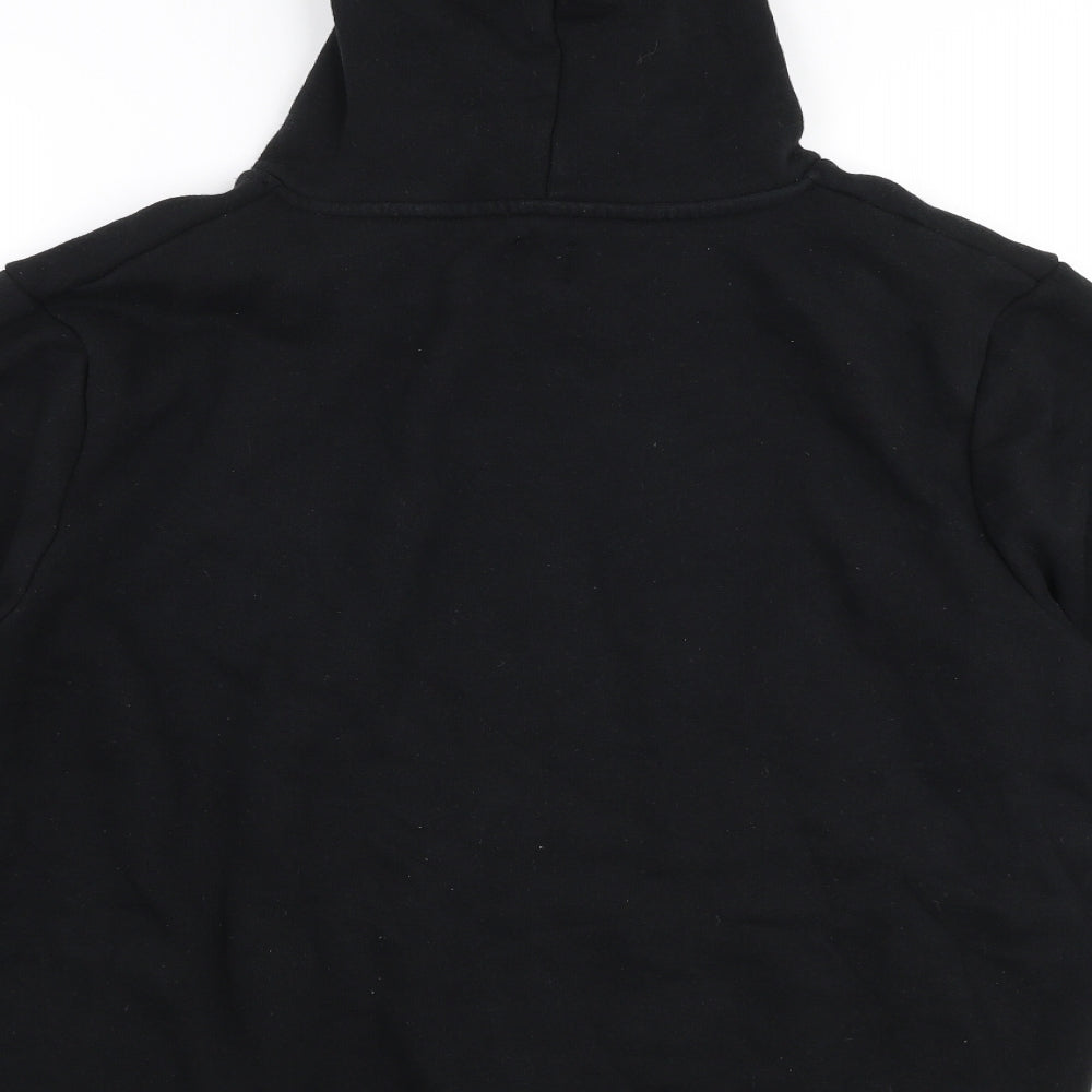 River Island  Mens Black  Cotton Pullover Hoodie Size XL