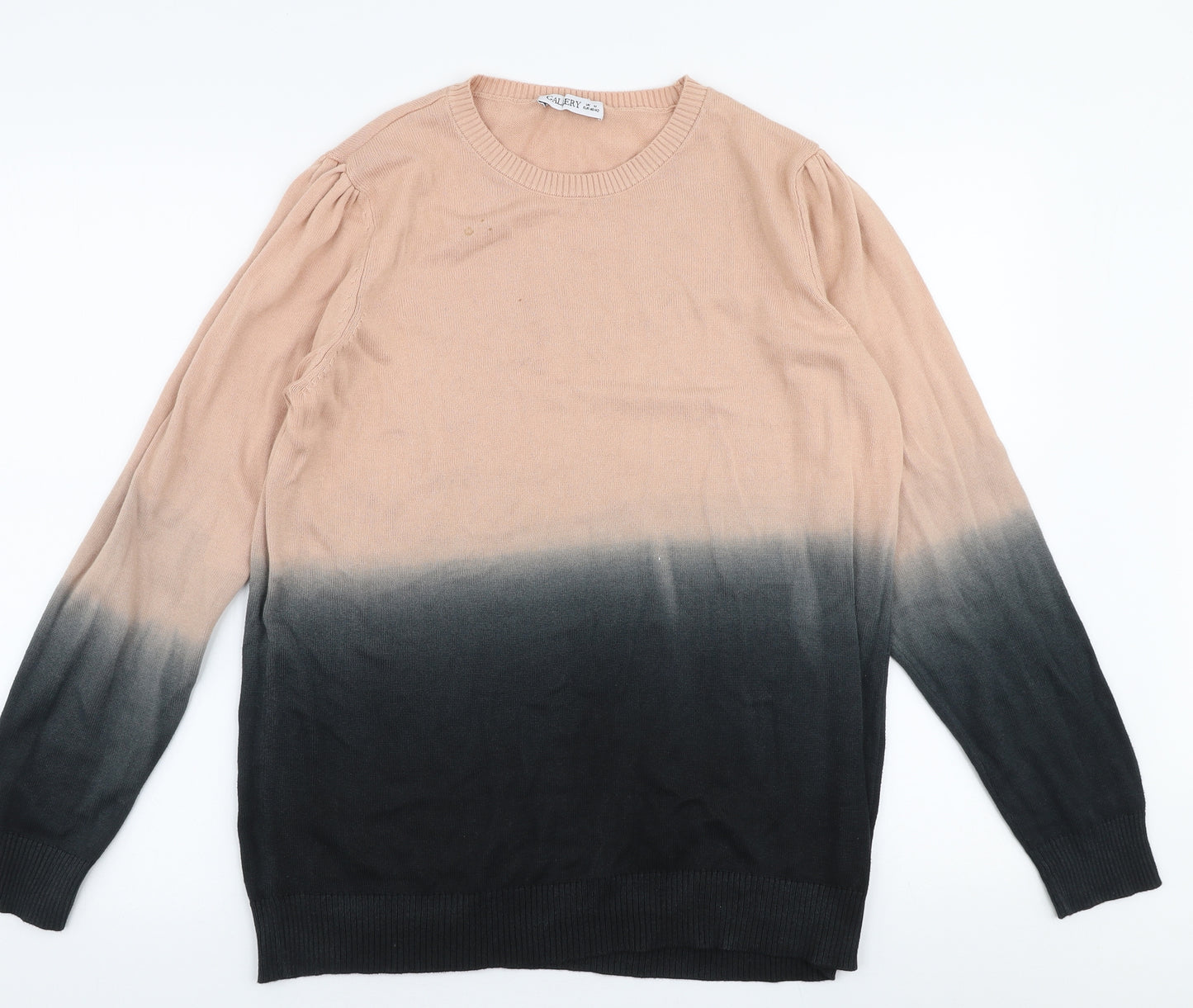 Gallery Mens Multicoloured Round Neck  Cotton Pullover Jumper Size M
