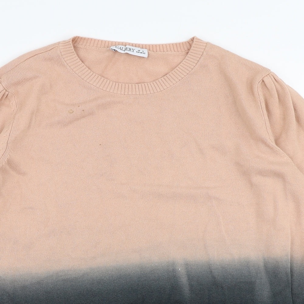 Gallery Mens Multicoloured Round Neck  Cotton Pullover Jumper Size M
