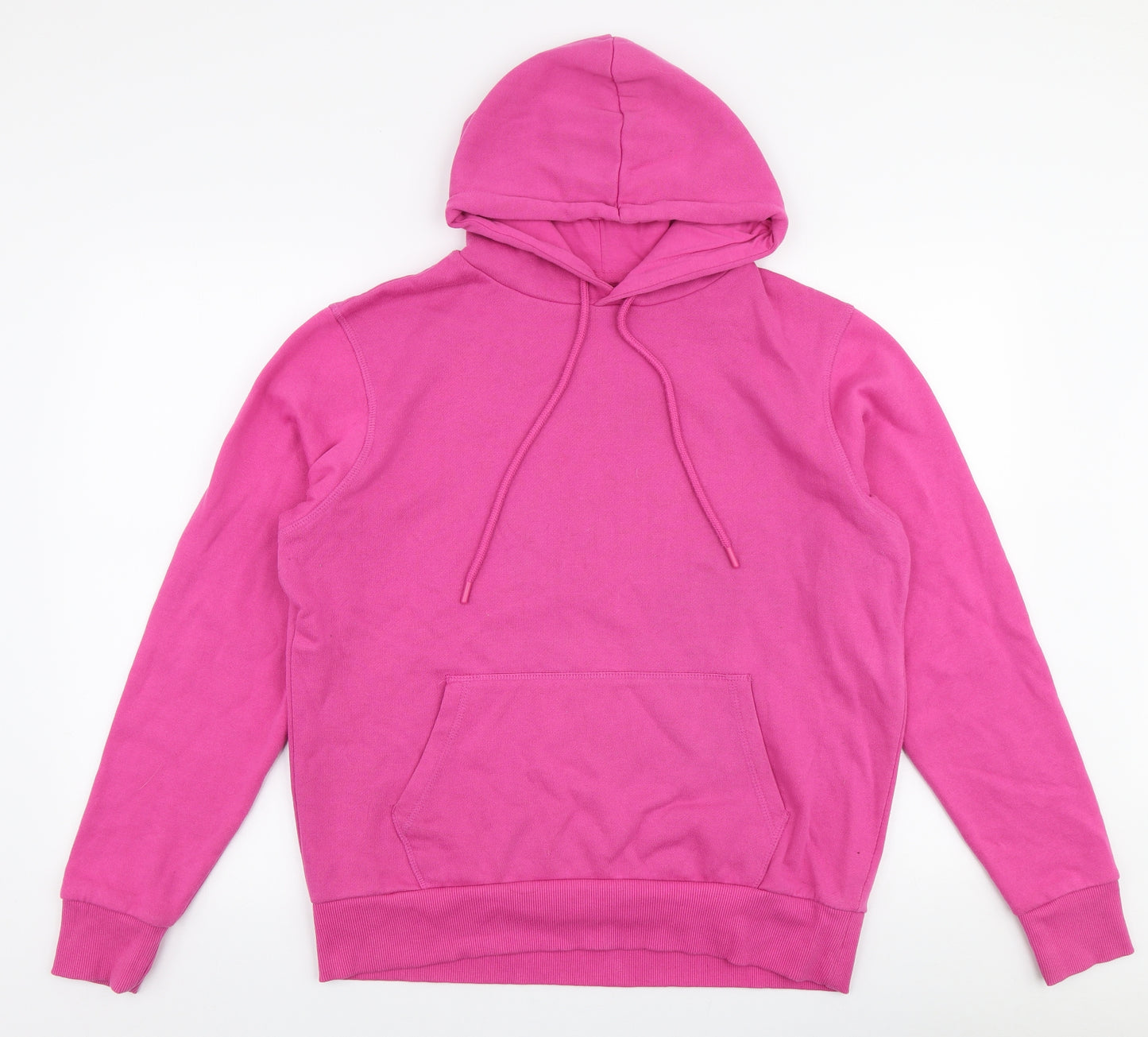Dunnes Stores Womens Pink  Cotton Pullover Hoodie Size M  Pullover