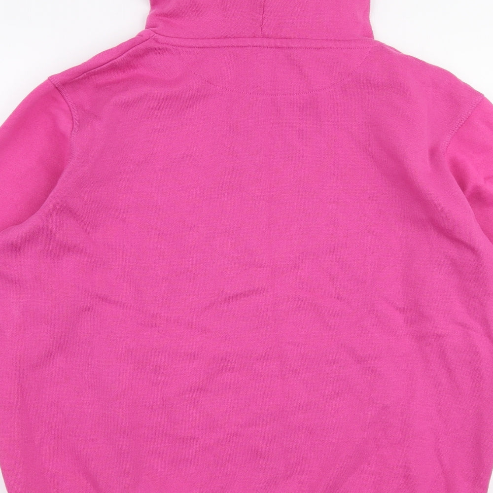 Dunnes Stores Womens Pink  Cotton Pullover Hoodie Size M  Pullover