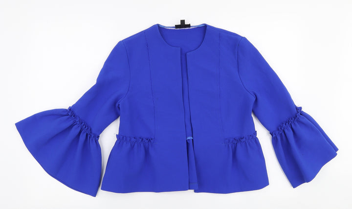 Topshop Womens Blue   Jacket Blazer Size 8