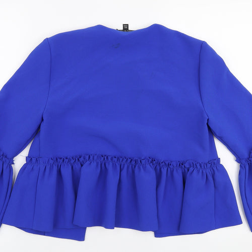 Topshop Womens Blue   Jacket Blazer Size 8