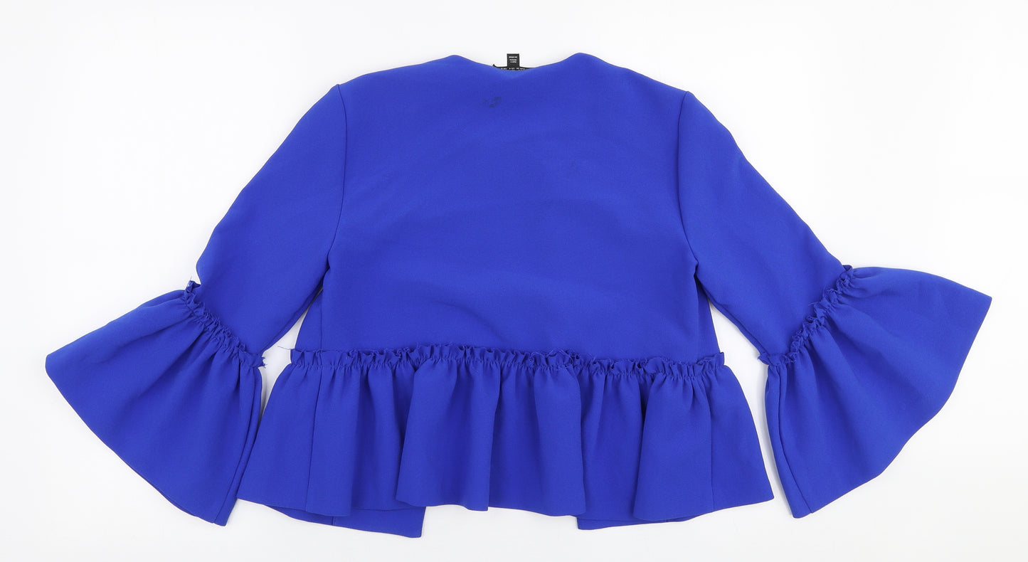 Topshop Womens Blue   Jacket Blazer Size 8
