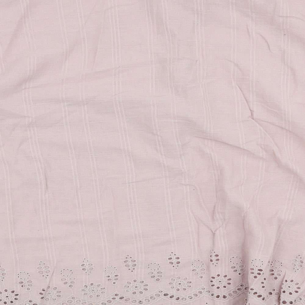 NEXT Womens Pink  100% Cotton Basic Blouse Size 16 Collared