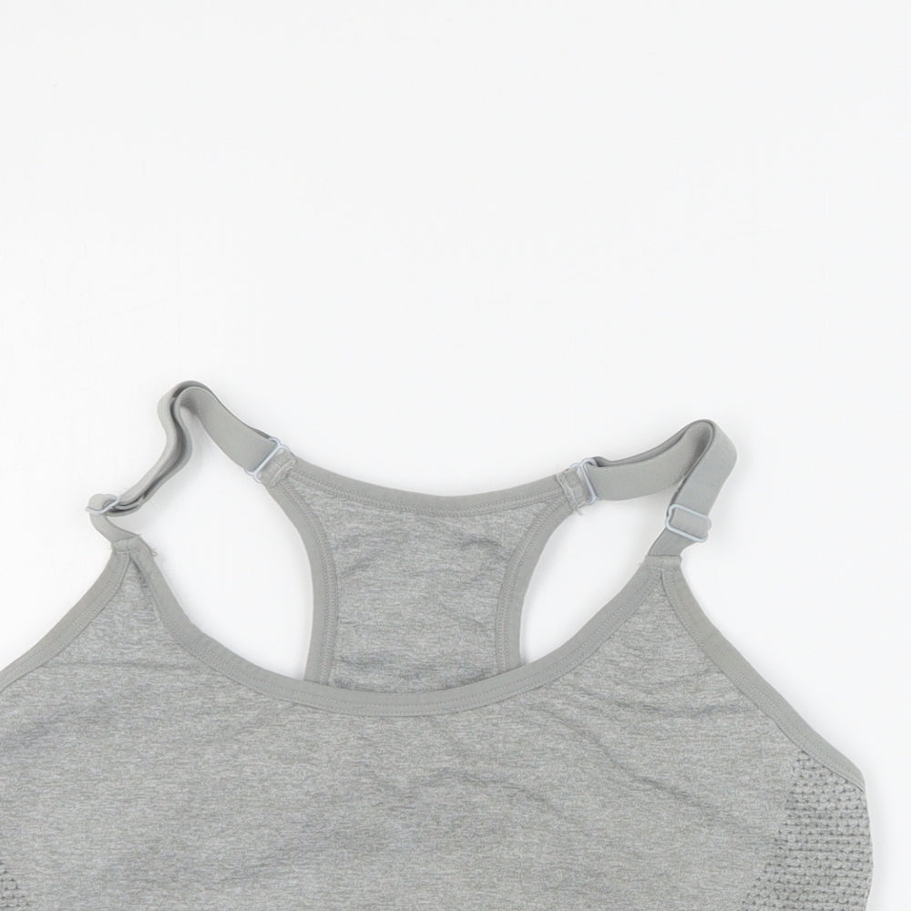 Primark Womens Grey  Polyamide Basic Tank Size 14 Round Neck Pullover - 14 - 16