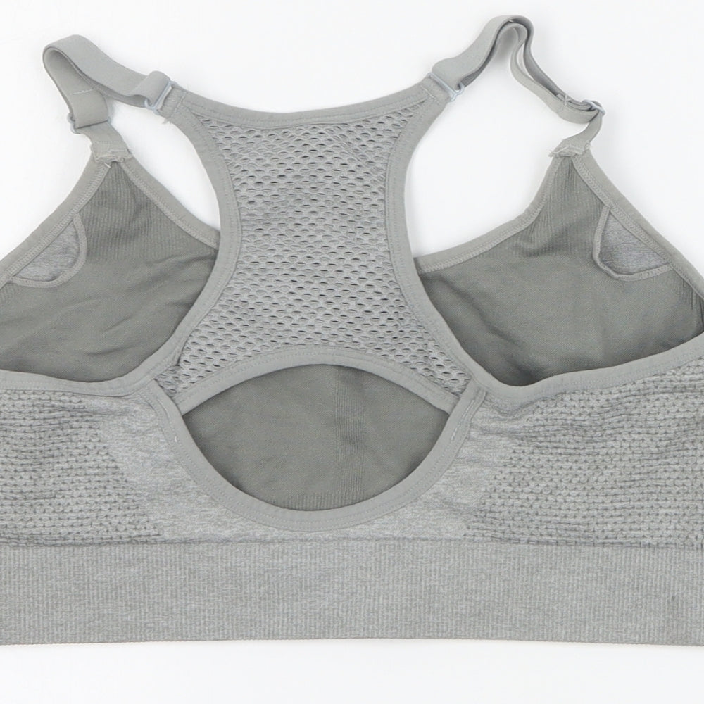 Primark Womens Grey  Polyamide Basic Tank Size 14 Round Neck Pullover - 14 - 16