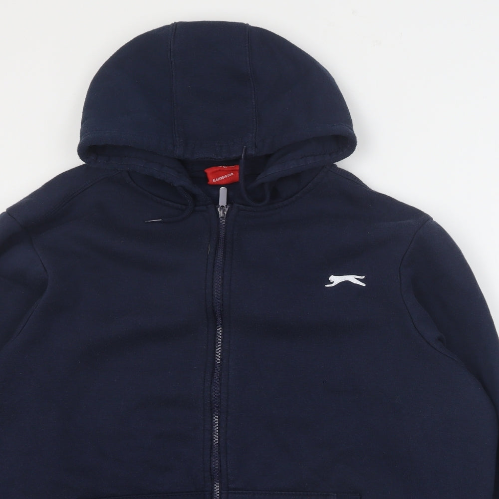 Slazenger Mens Blue  Polyester Full Zip Hoodie Size XL