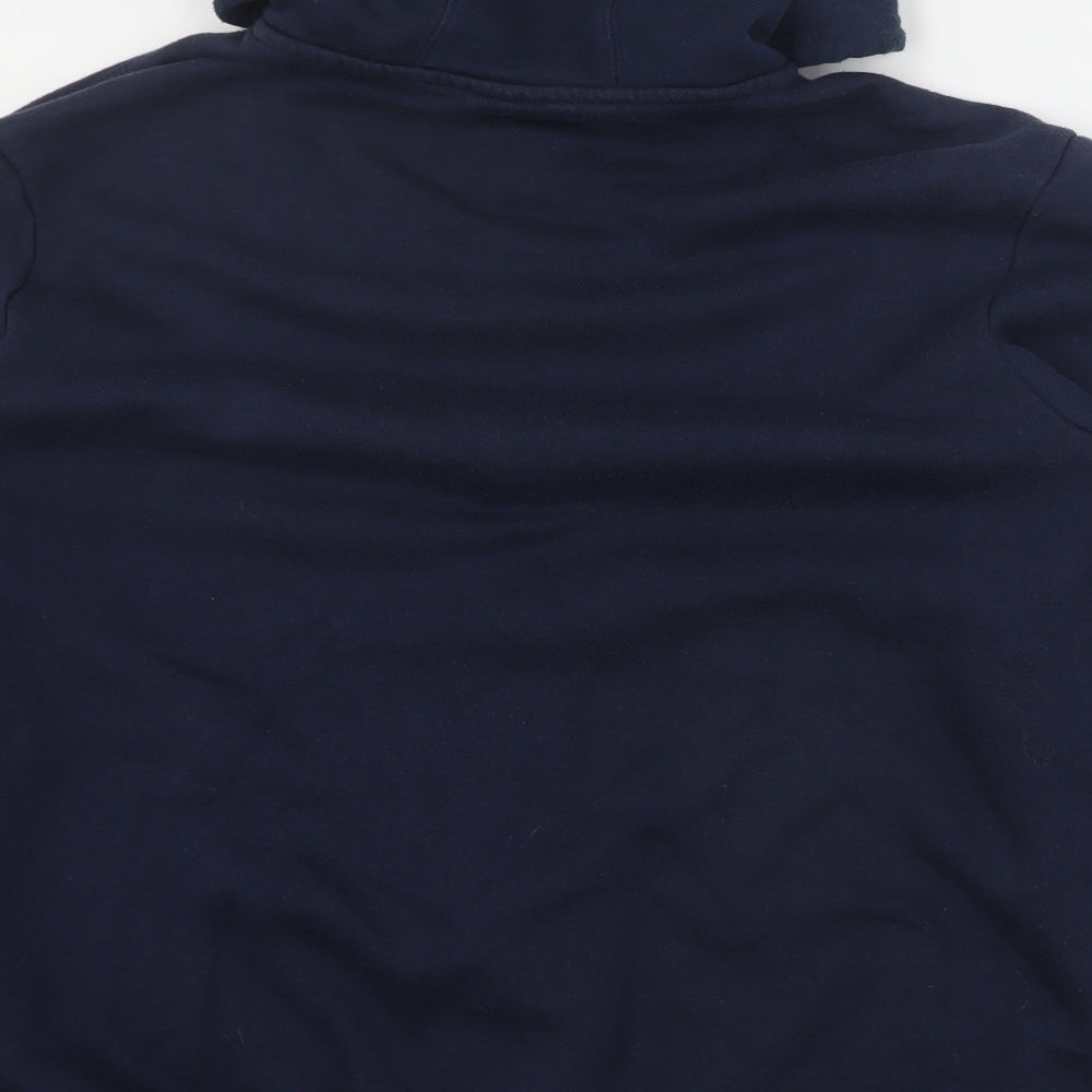 Slazenger Mens Blue  Polyester Full Zip Hoodie Size XL