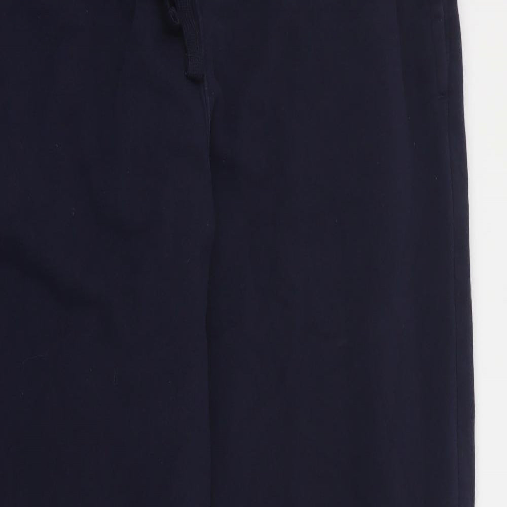 Matalan Mens Blue  Cotton Jogger Trousers Size XL L28 in Regular Drawstring