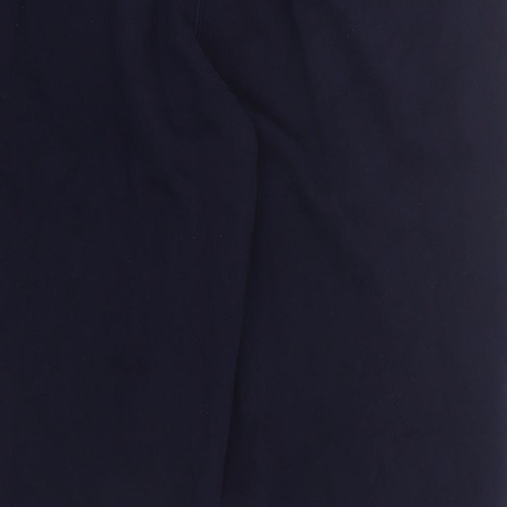 Matalan Mens Blue  Cotton Jogger Trousers Size XL L28 in Regular Drawstring