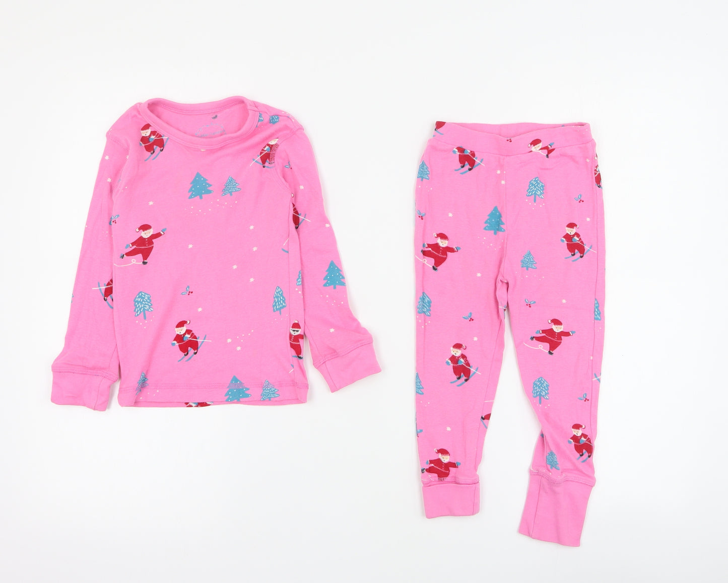 Leigh Tucker Baby Pink Solid 100% Cotton Babydoll Pyjama Set Size 12-18 Months  Pullover - 1-2 years
