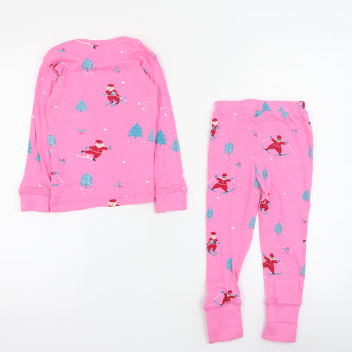 Leigh Tucker Baby Pink Solid 100% Cotton Babydoll Pyjama Set Size 12-18 Months  Pullover - 1-2 years