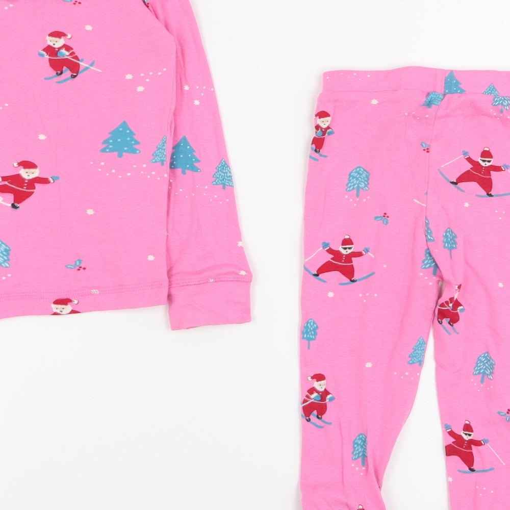 Leigh Tucker Baby Pink Solid 100% Cotton Babydoll Pyjama Set Size 12-18 Months  Pullover - 1-2 years