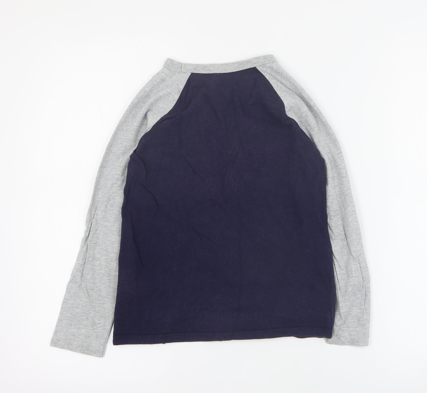 Gap Boys Blue  100% Cotton Basic T-Shirt Size 6-7 Years Crew Neck Pullover