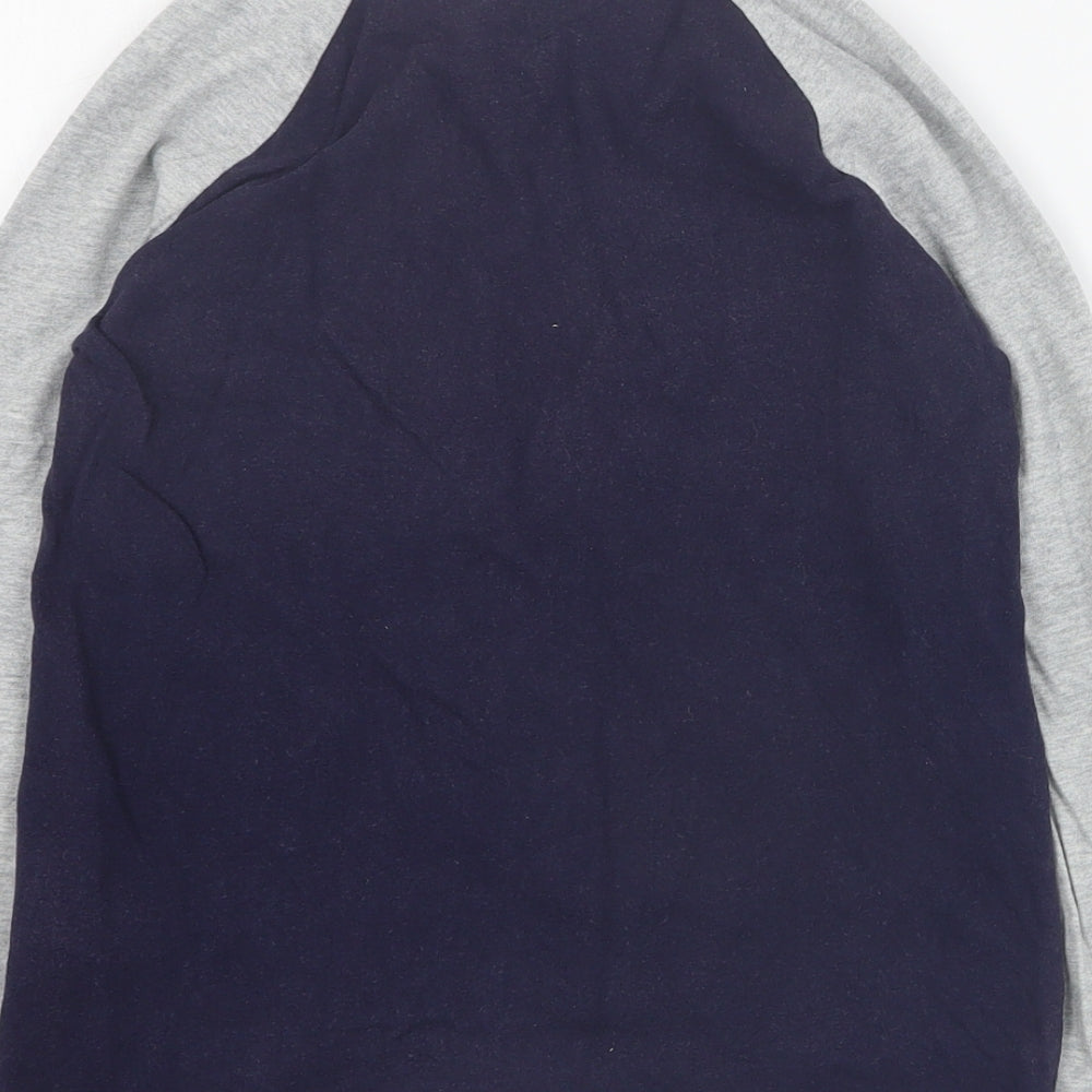Gap Boys Blue  100% Cotton Basic T-Shirt Size 6-7 Years Crew Neck Pullover