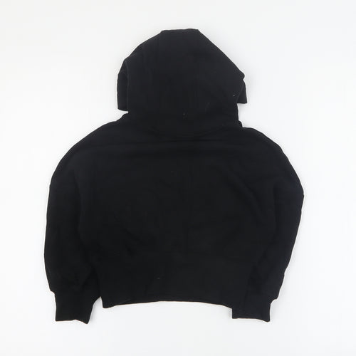 NEXT Girls Black  Cotton Pullover Hoodie Size 5 Years  Pullover