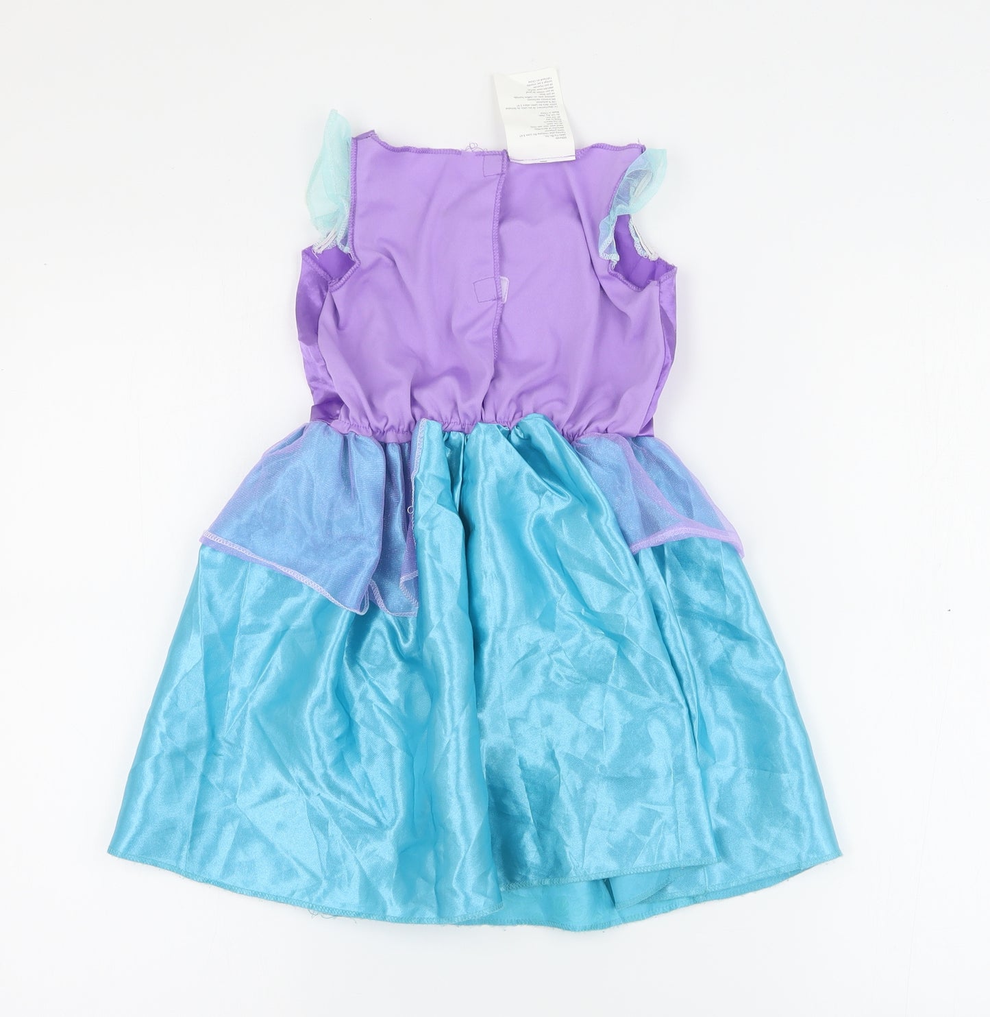 Jakks Pacific Inc Girls Blue  100% Polyester Fit & Flare  Size 3-4 Years  Sweetheart Hook & Loop - Ariel fancy dress