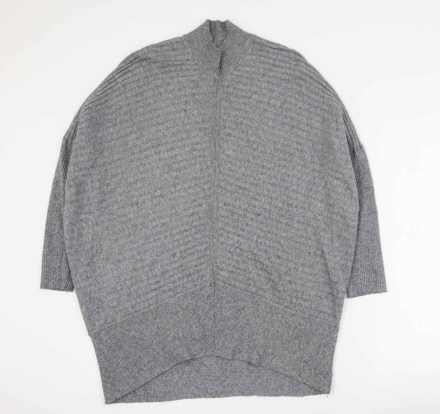 River Island Womens Grey  Viscose Jumper Dress  Size S  Halter Pullover