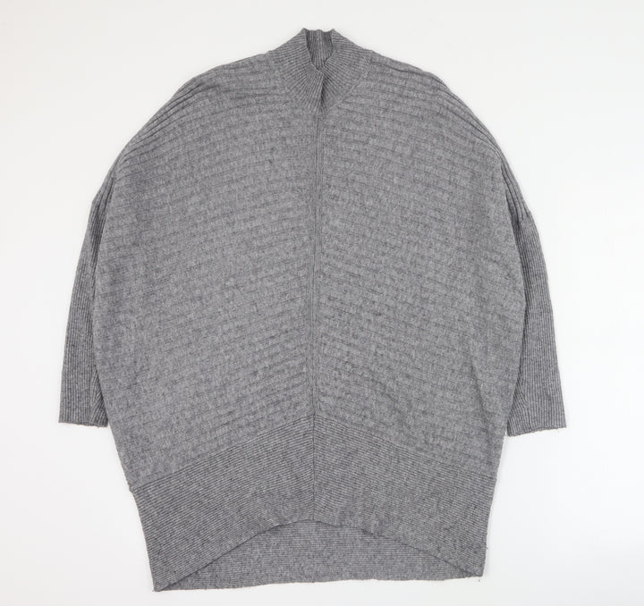 River Island Womens Grey  Viscose Jumper Dress  Size S  Halter Pullover