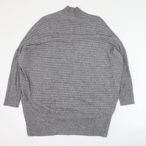 River Island Womens Grey  Viscose Jumper Dress  Size S  Halter Pullover