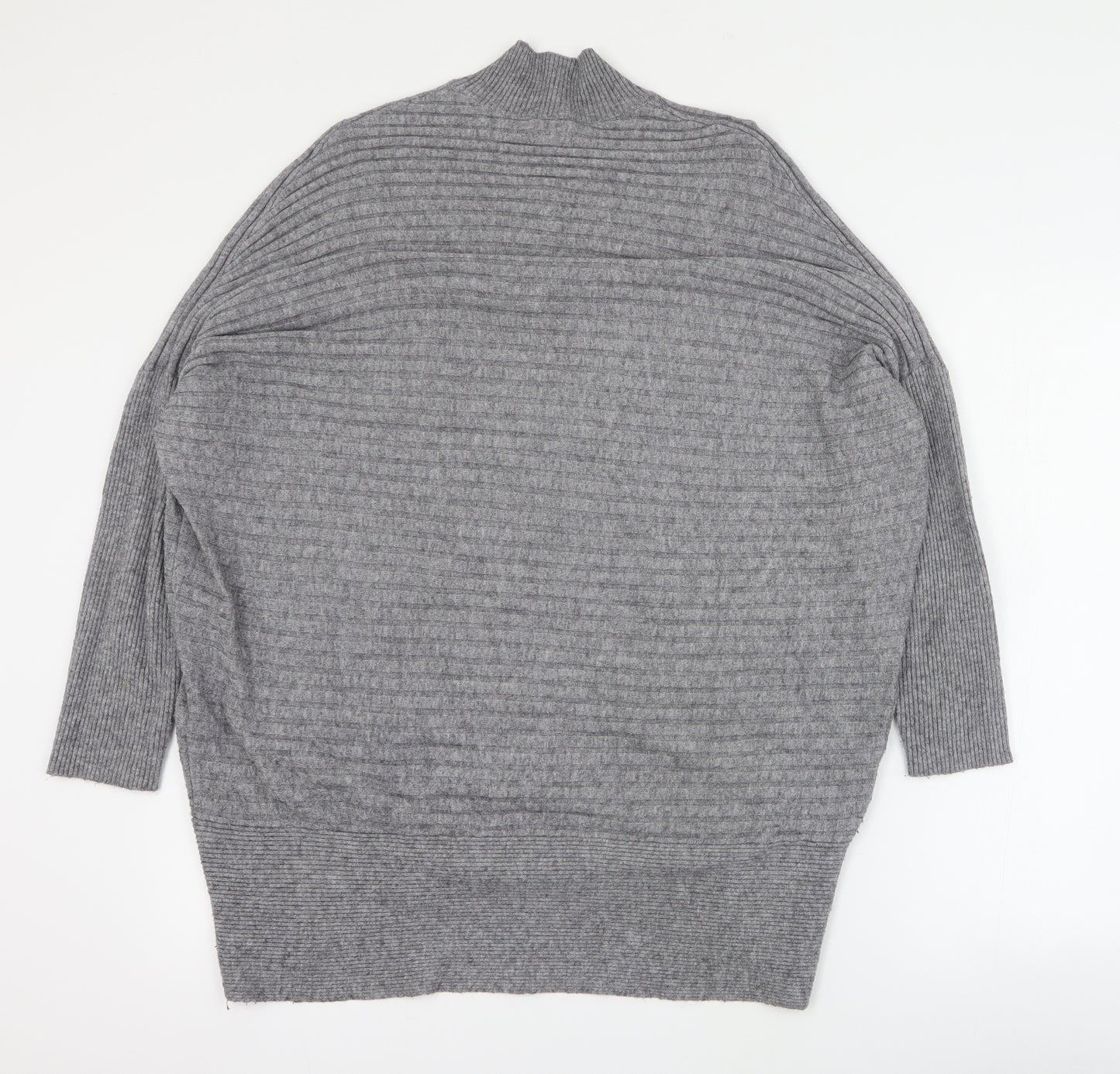 River Island Womens Grey  Viscose Jumper Dress  Size S  Halter Pullover