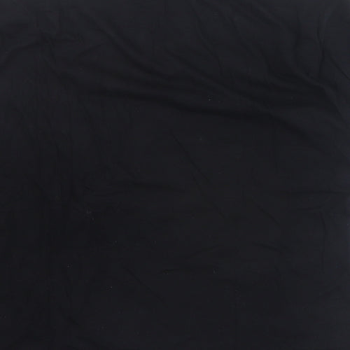 Stradivarius Womens Black  Cotton Basic T-Shirt Size S Crew Neck