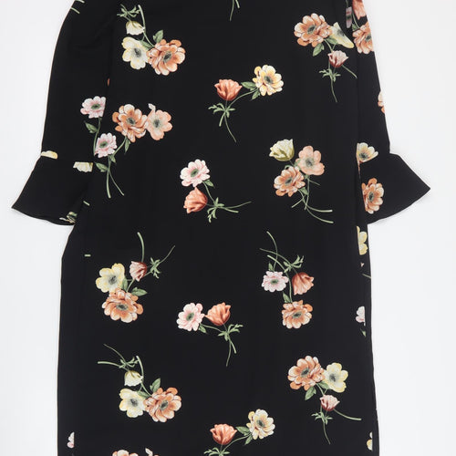 New Look Womens Black Floral  Jacket  Size 8