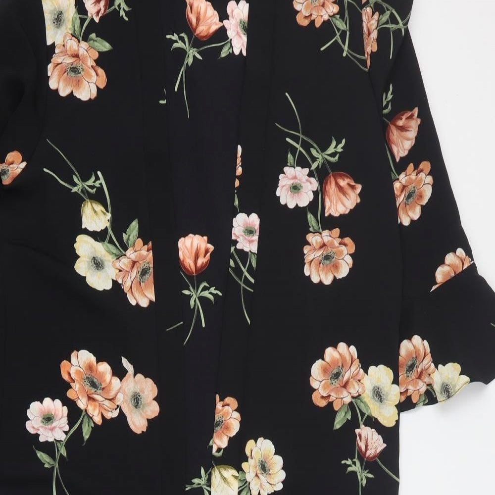New Look Womens Black Floral  Jacket  Size 8