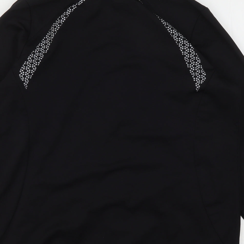 Crivit Womens Black   Windbreaker Jacket Size 14  Zip