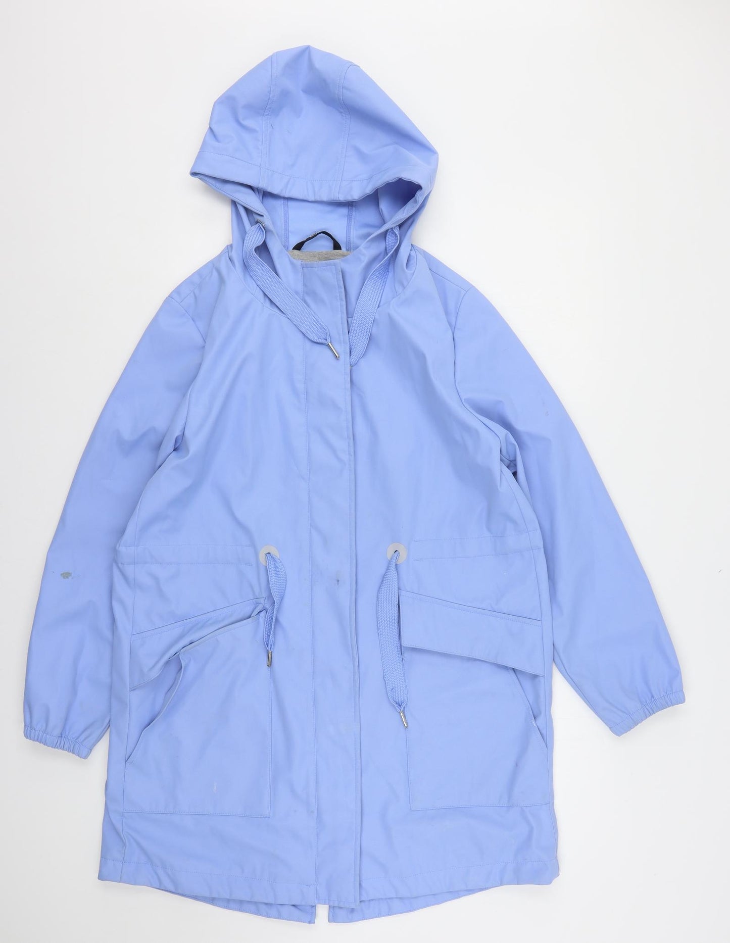 Dunnes Stores Womens Blue   Rain Coat Coat Size 14  Zip