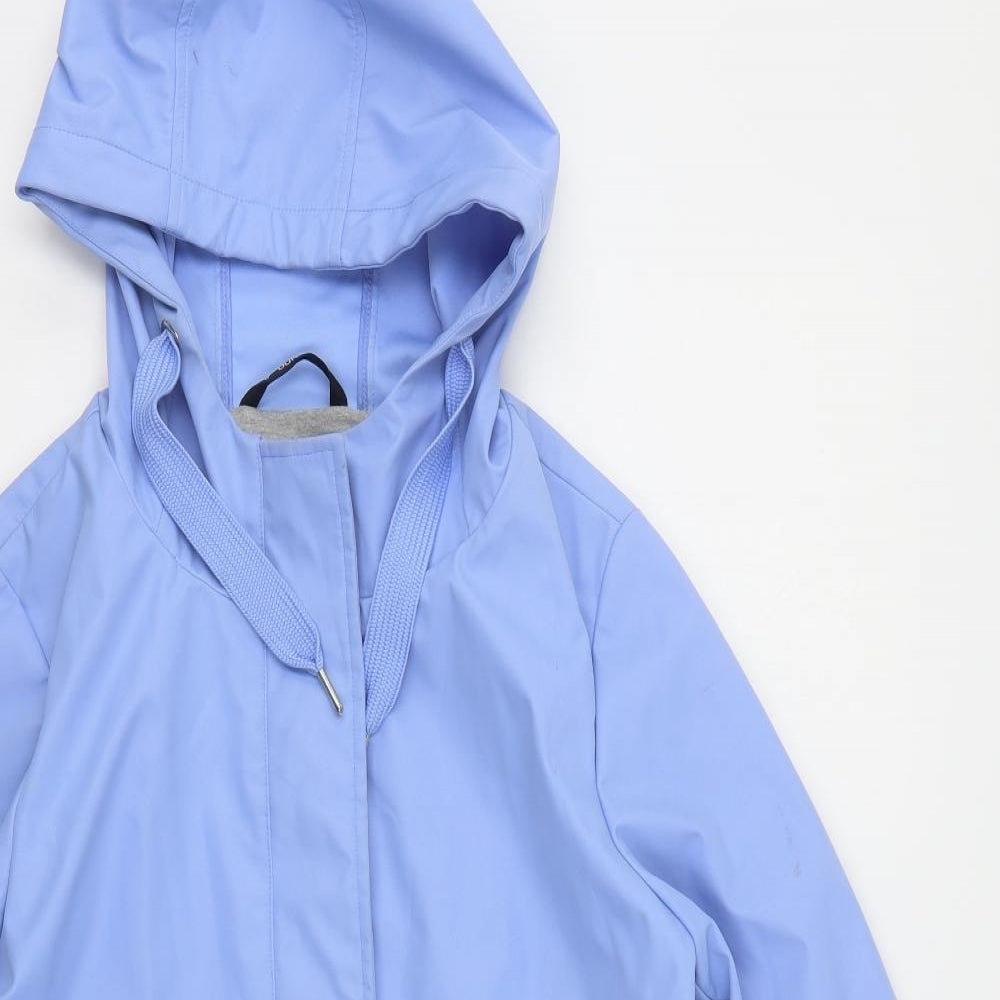 Dunnes Stores Womens Blue   Rain Coat Coat Size 14  Zip