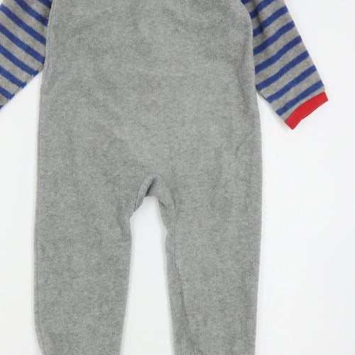 Heatons Boys Grey Striped Polyester  One Piece Size 2-3 Years  Zip