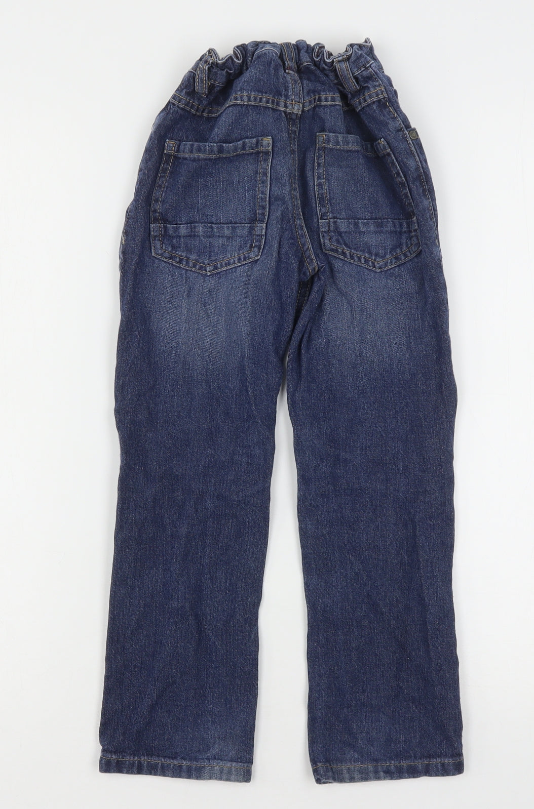 George Boys Blue  Cotton Straight Jeans Size 6-7 Years  Regular