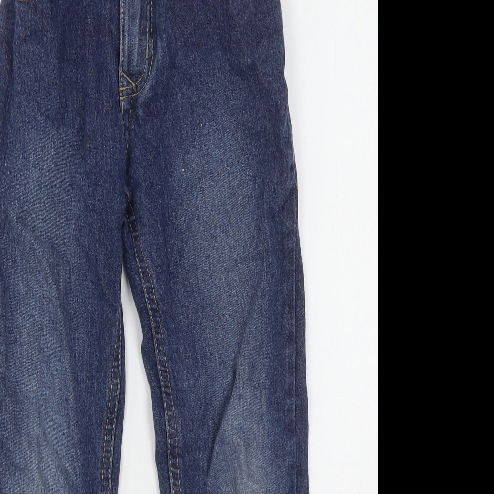 George Boys Blue  Cotton Straight Jeans Size 6-7 Years  Regular