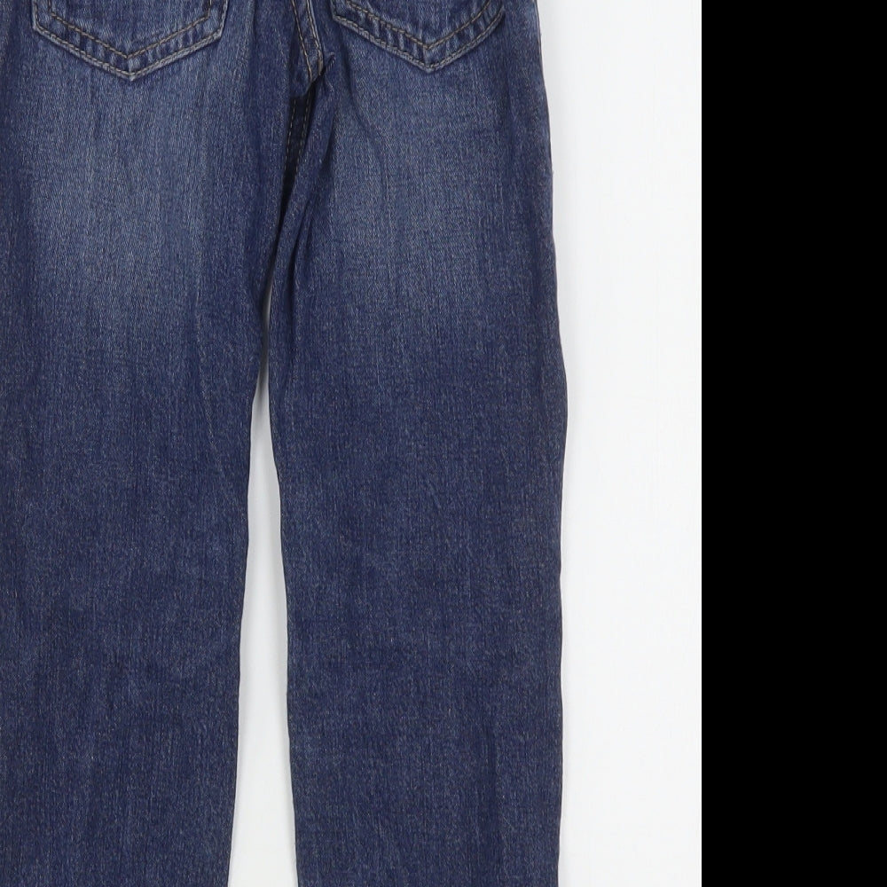 George Boys Blue  Cotton Straight Jeans Size 6-7 Years  Regular