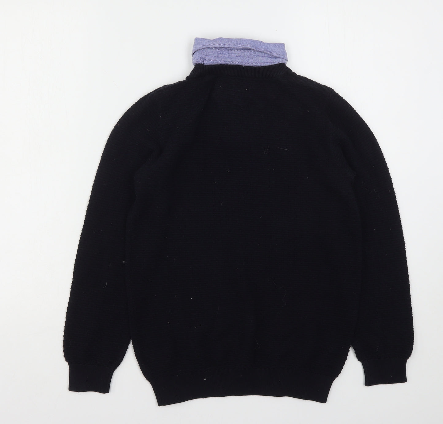 NEXT Boys Blue Collared  Cotton Pullover Jumper Size 11 Years