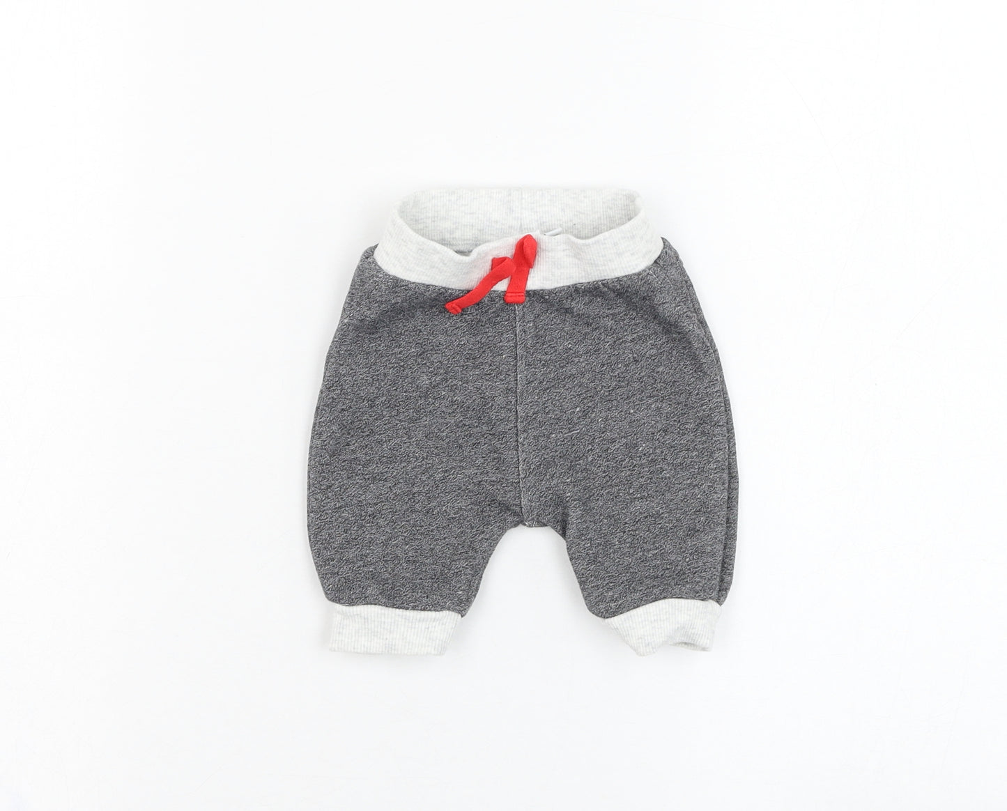 Blue Zoo Boys Grey  Cotton Jogger Trousers Size 0-3 Months  Pullover
