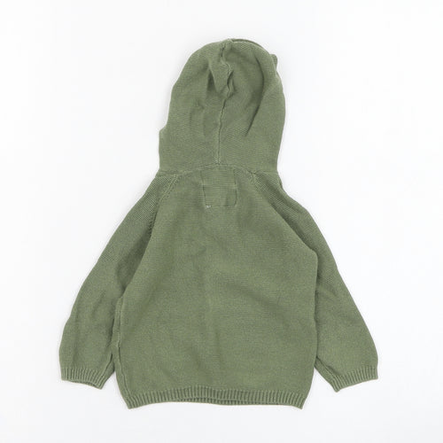 F&F Boys Green  Cotton Pullover Jumper Size 6-9 Months  Pullover