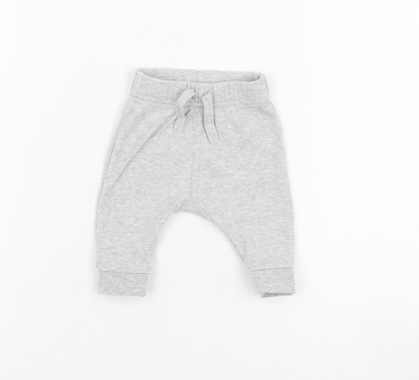 George Baby Grey  Cotton Jogger Trousers One Size  Pullover