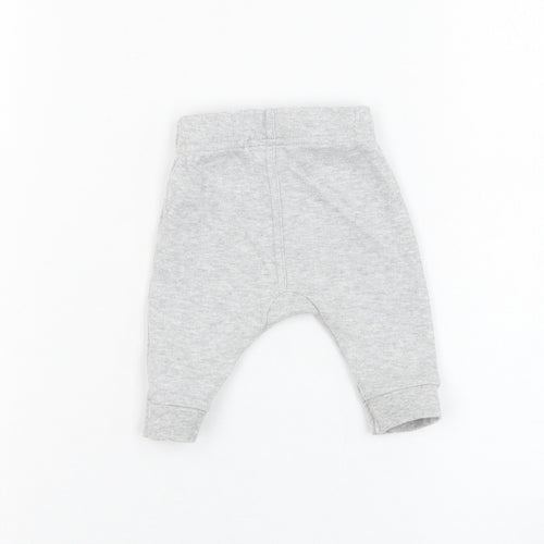 George Baby Grey  Cotton Jogger Trousers One Size  Pullover