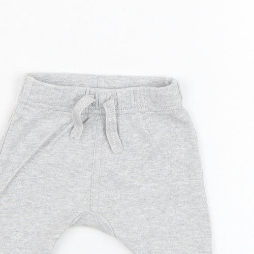 George Baby Grey  Cotton Jogger Trousers One Size  Pullover